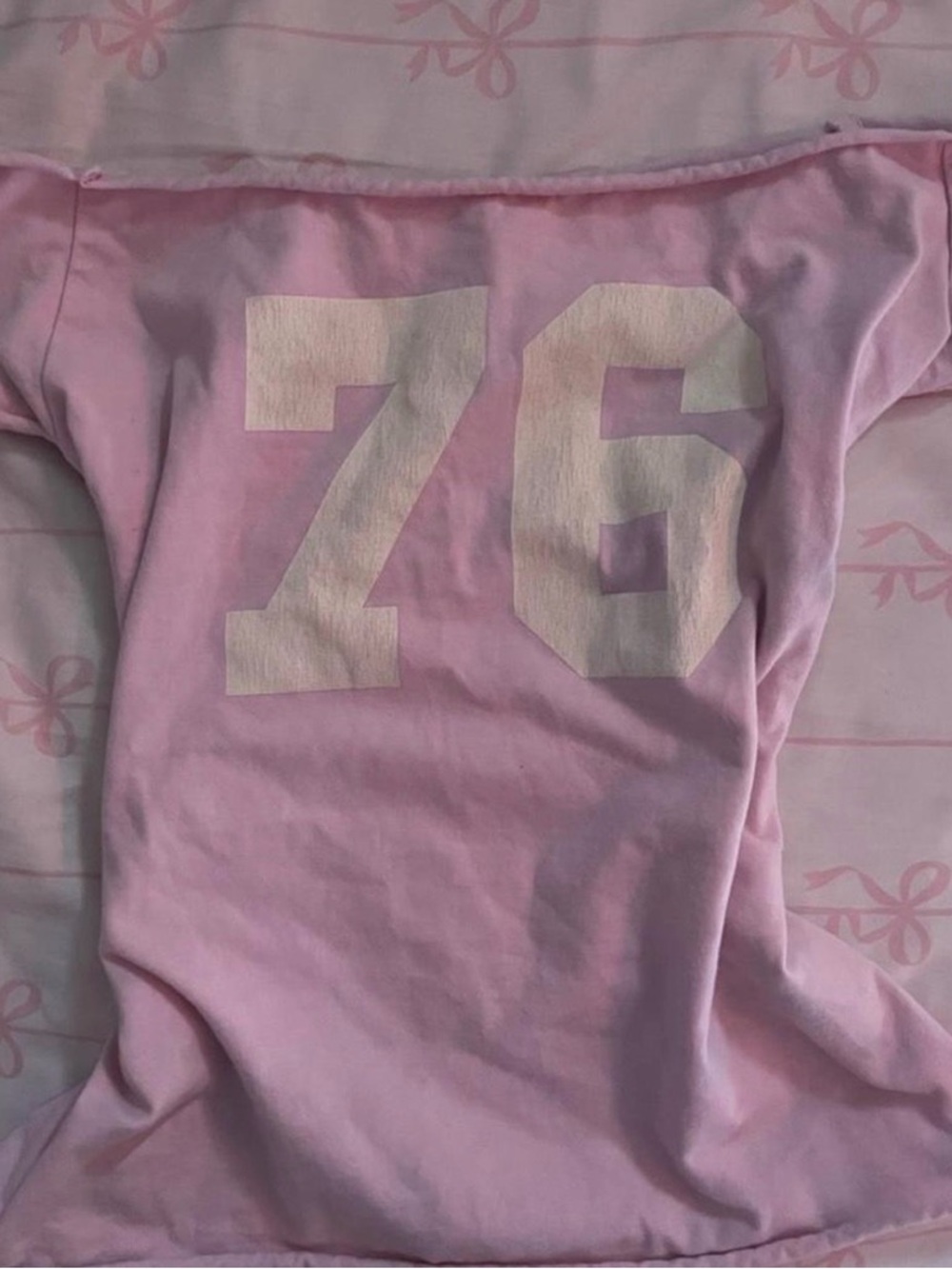 Edikted Pink Graphic Back Number Tee - 76